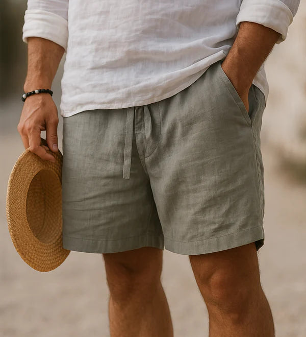 Arvid | Linneblandade shorts